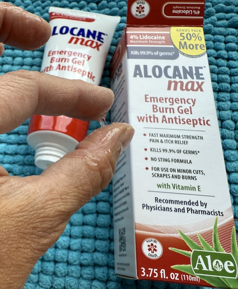 alocane max emergency burn gel with antiseptic
