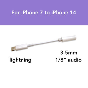 3.5mm audio jack to apple lightning headphone adapter