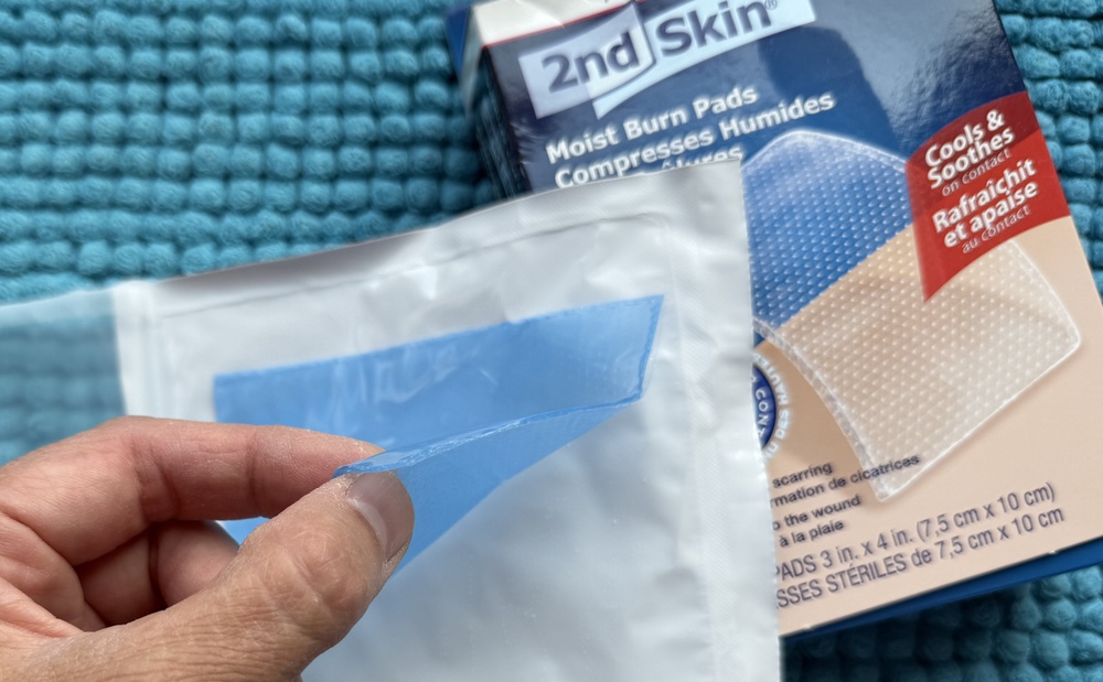 close-up of hydrogel designed for skin burns