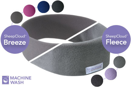 SleepPhones Breeze fabric is light and moisture-wicking. SleepPhones Fleece shows warm and soft fabric for sleep headphones.