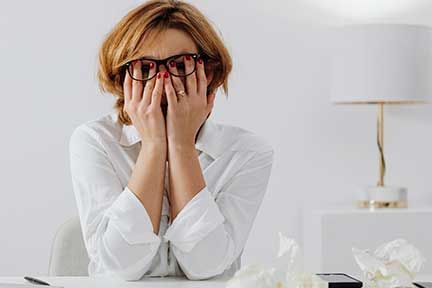 middle-aged woman dealing with changing sleep