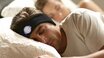 husband sleepping in sleepphones from the sleep with me podcast