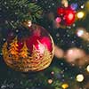 ornate ornaments on a christmas tree