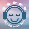 Sleep With Me sleep podcast logo sheep around head