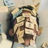 distressed man covered in sticky notes seeking productivity tips