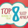 infographic showing the top eight reasons to treat sleep apnea