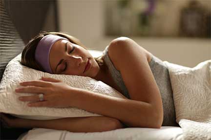 woman enjoying a pleasant dream