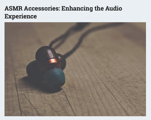 ASMR Accessories: Enhancing the Audio Experience, earbud on a wooden table