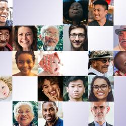 a depiction of a variety of people