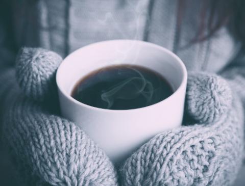 a steamy holiday beverage