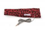 sleepphones classic headband headphones in pink leopard breeze fabric