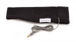 sleepphones classic headband headphones in midnight black fleece fabric