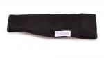 headband in midnight black fleece fabric