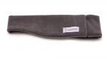 headband in soft gray fleece fabric