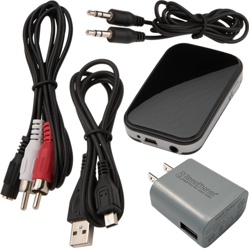 components of the sleepphones tellyphones conversion kit
